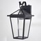 Vaxcel Derby 8-in W 1 Light Dusk to Dawn Matte Black Outdoor Wall Lantern Clear Glass Shade T0716 - alternate 4